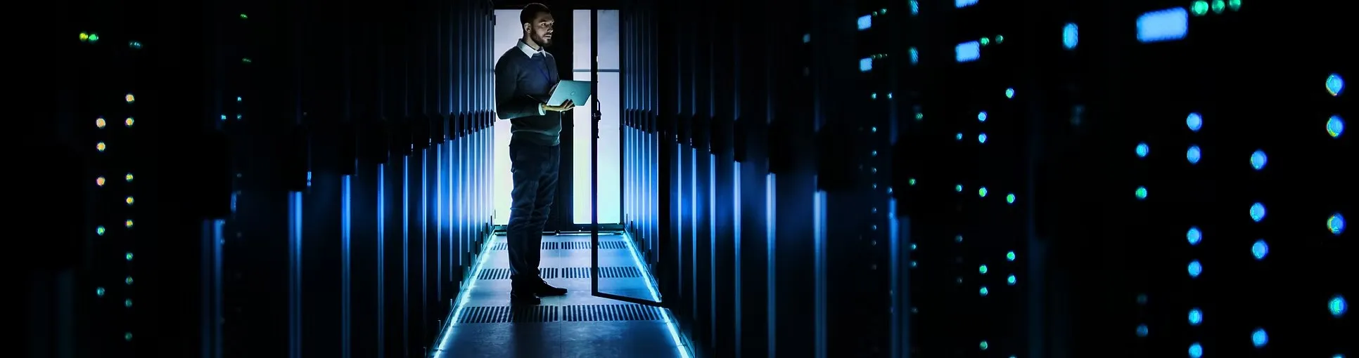 ACS Integration working among server racks and structured network infrastructure