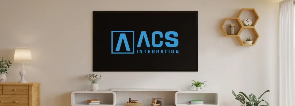 Wall-mounted TV with concealed cabling and surround sound in a Perth home — ACS Integration